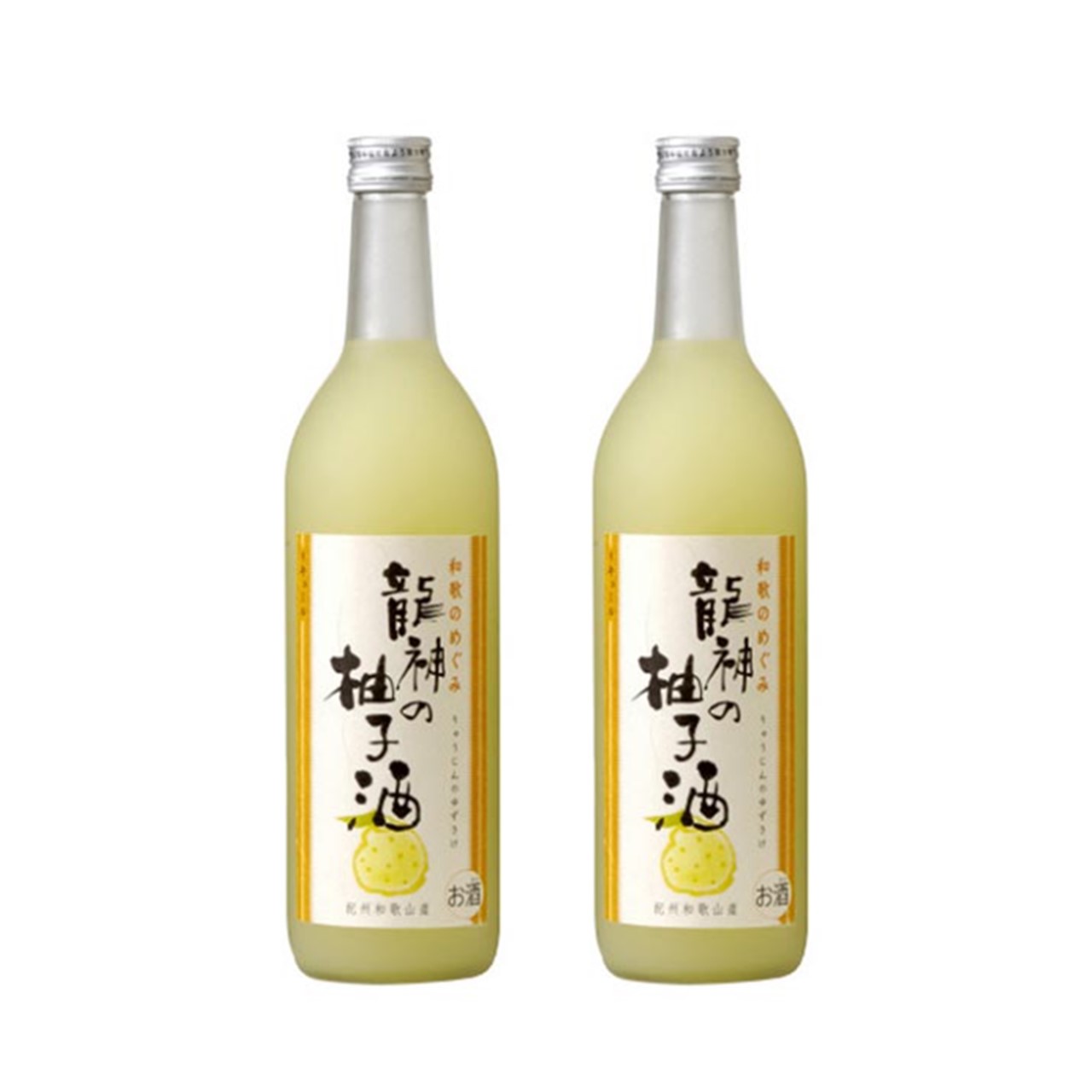 和歌山【龍神】柚子酒720ml/瓶，2瓶組
