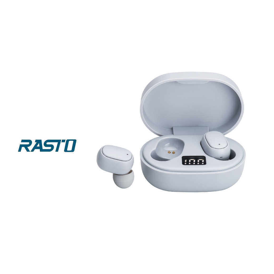 【RASTO】美學電量顯示真無線藍牙5.1耳機 RS30