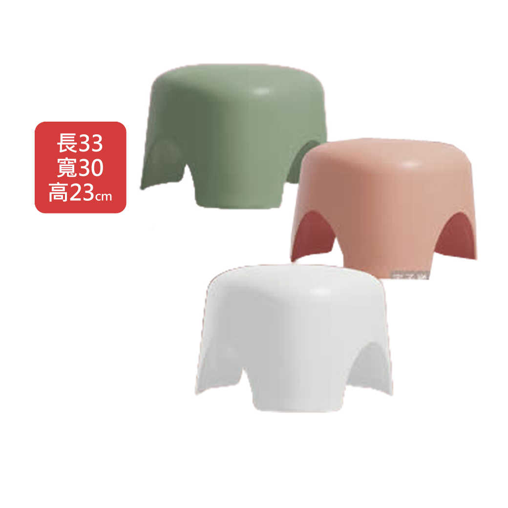 【生活良品】童萌可愛可堆疊防滑三角飯糰小椅凳(白/綠/粉)