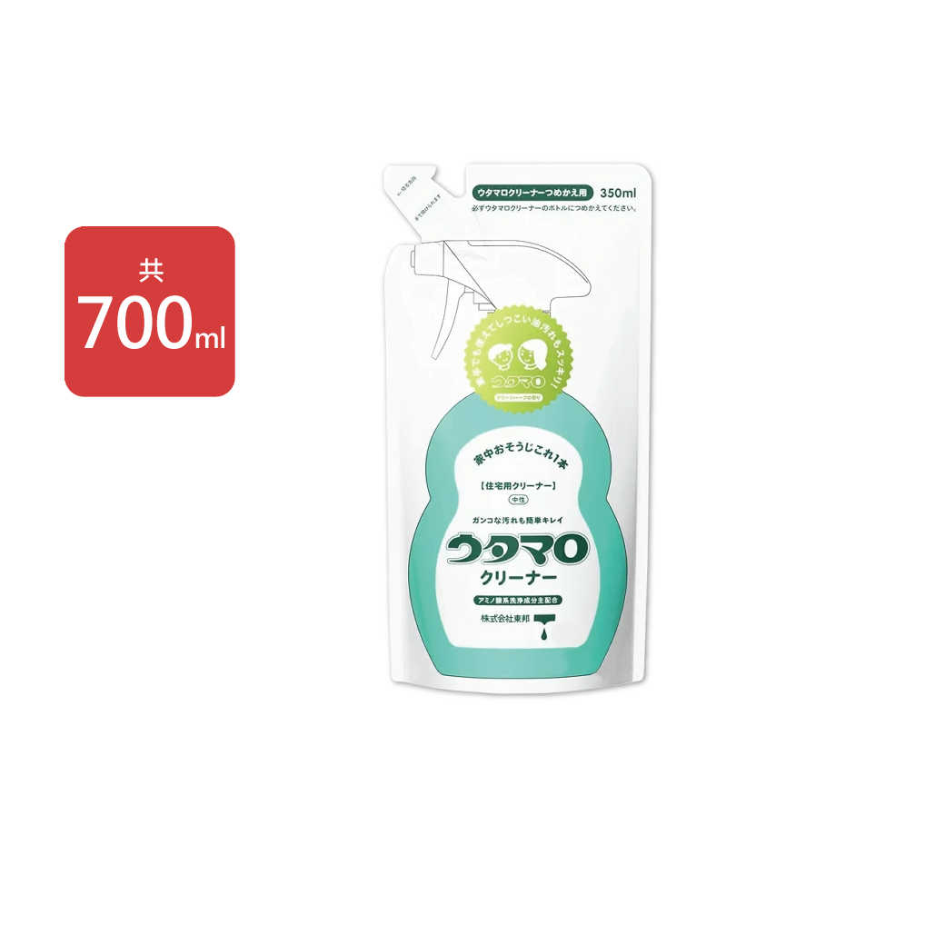 【日本Utamaro東邦歌磨】居家魔法廚房浴室家事萬用清潔劑補充包350ml/袋，2袋/組-不含噴霧瓶