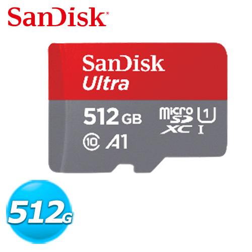 【SanDisk】 Ultra microSDXC UHS-I A1 512GB記憶卡 (F4423600)