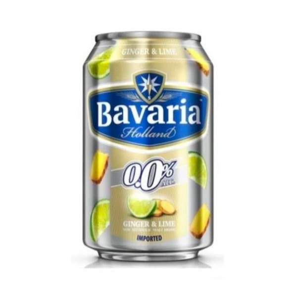 【Bavaria巴伐亞0.0】蘇打飲料330ml*24入/箱(薑汁檸檬/蘋果/草莓)