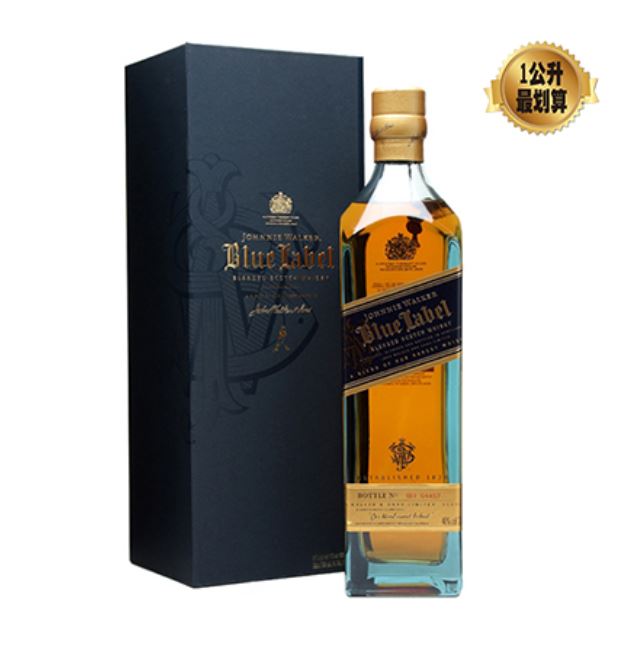 【約翰走路】藍牌蘇格蘭調和威士忌1000ml/瓶，6瓶組